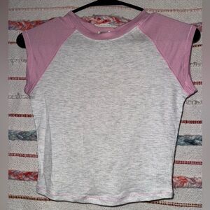 Bozzolo Pink and Gray Sleeveless Top - Size Small